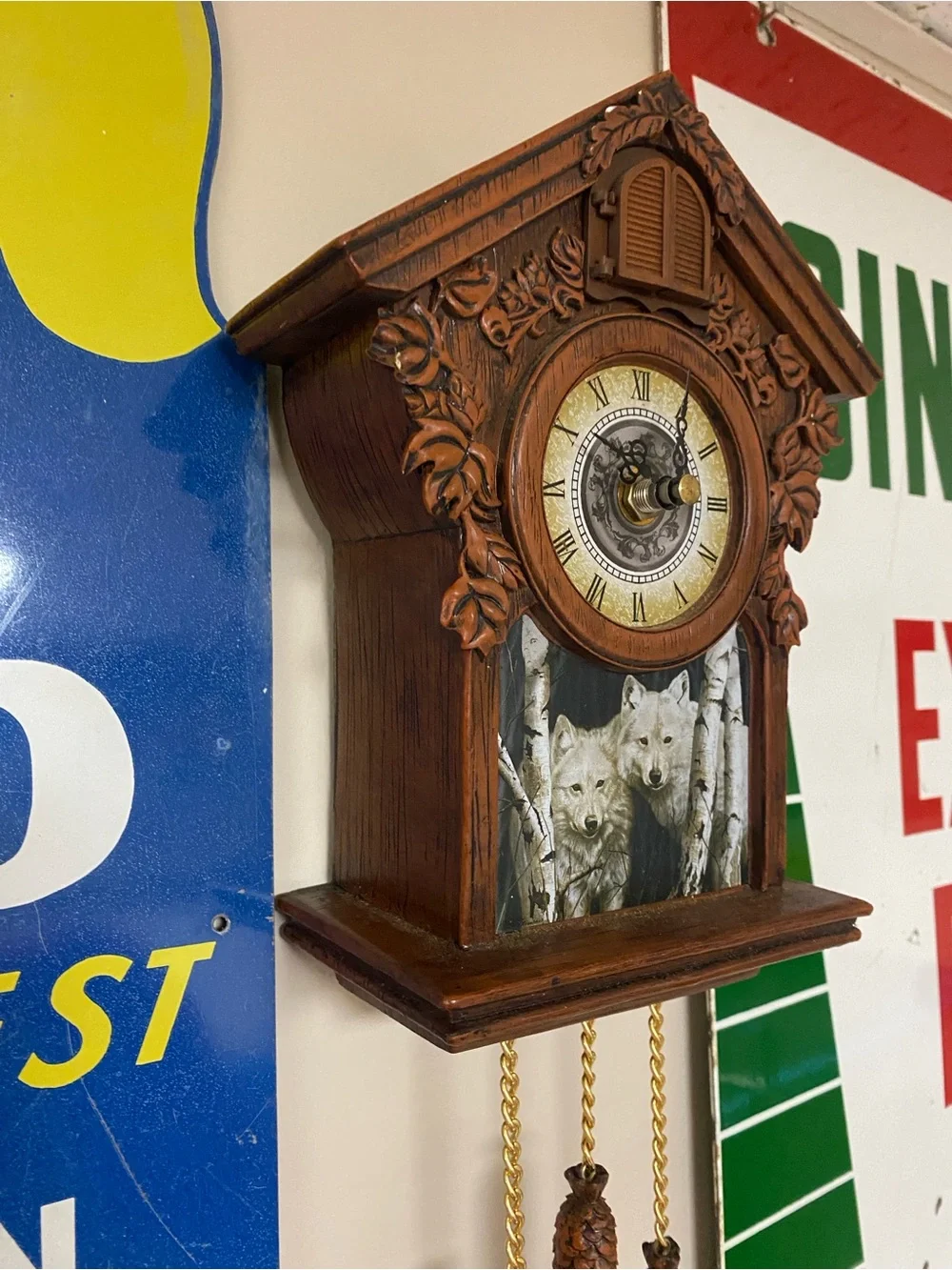 The Bradford Exchange Timeless Encounter Cuckoo Clock Working Limited Edition